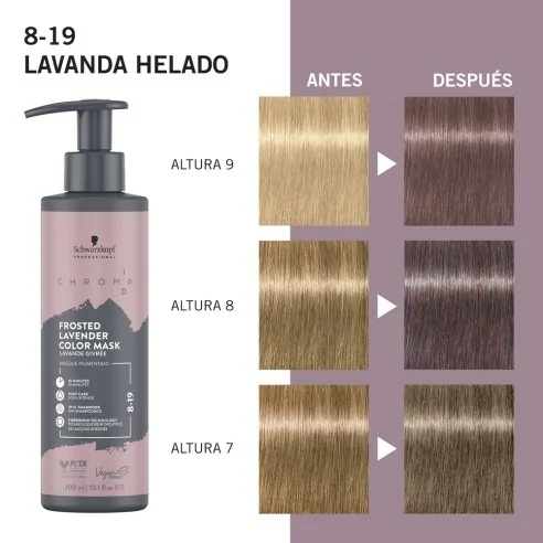 Schwarzkopf - Chroma ID Mascarilla Bonding De Color Lavanda Helado 8-19 - 300 ml