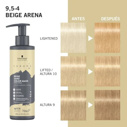 Schwarzkopf - Chroma ID Mascarilla Bonding De Color Beige Arena 9,5-4 - 300 ml