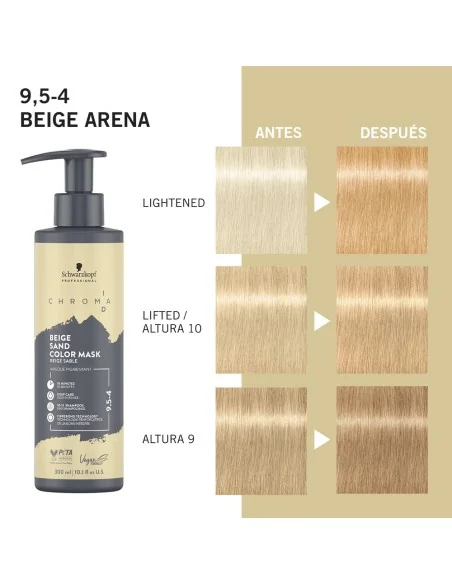 Schwarzkopf - Chroma ID Mascarilla Bonding De Color Beige Arena 9,5-4 - 300 ml