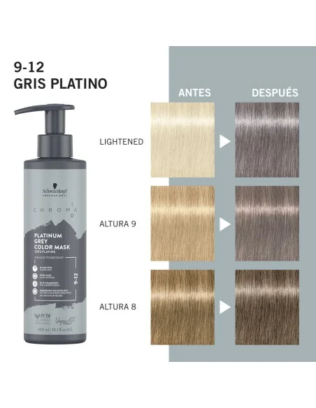Schwarzkopf - Chroma ID Mascarilla Bonding De Color Gris Platino 9-12 - 300 ml