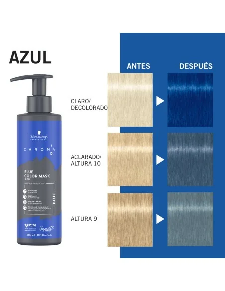 Schwarzkopf - Chroma ID Mascarilla Bonding De Color Azul 300 ml