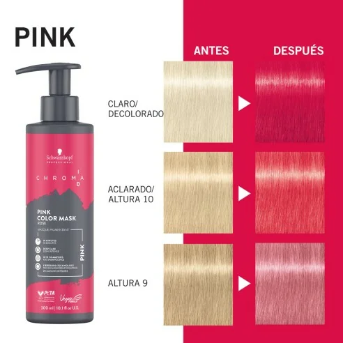 Schwarzkopf - Chroma ID Mascarilla Bonding De Color Rosa 300 ml