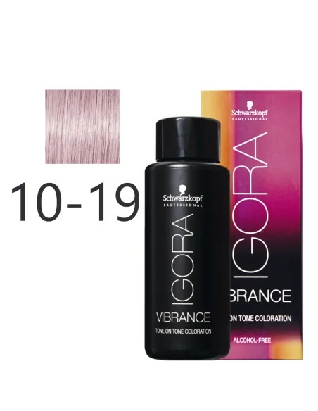Schwarzkopf - Tonalizador Igora Vibrance 10-19 Matizador Suave Ceniza Violeta 60 ml