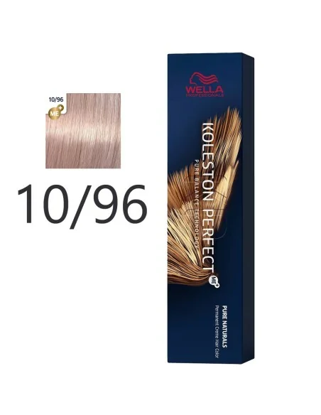 Wella - Crema Permanente Koleston PerfectMe+ 10/96 Rubio Platino Cendre Violeta 60 ml