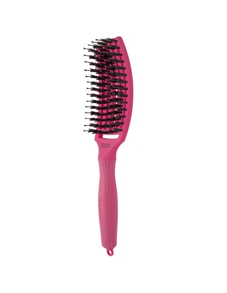 Olivia Garden - Cepillo Fingerbrush Hot Pink Medium - 1 Unidad