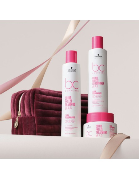 Schwarzkopf - Pack BC Bonacure Clean Color Freeze Shampooing 250 ml + Conditionneur 200 ml + Traitement 200 ml