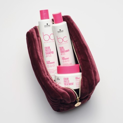 Schwarzkopf - Pack BC Bonacure Clean Color Freeze Shampoo 250 ml + Condizionatore 200 ml + Trattamento 200 ml