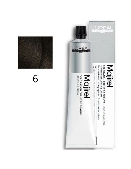 L'Oreal Professionnel - Coloración Permanente Majirel 6 Rubio Oscuro 50 ml