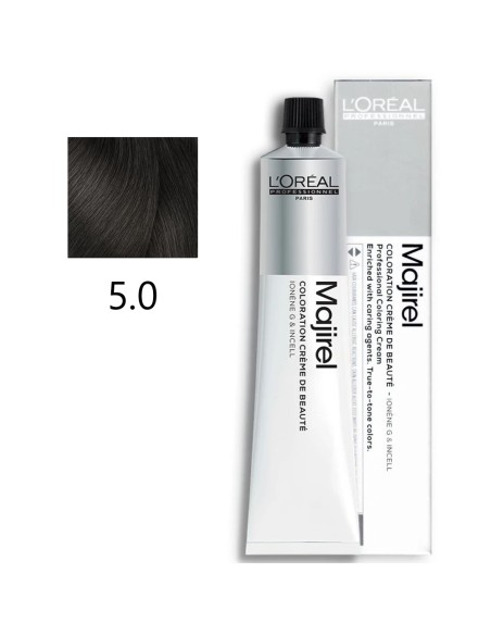 L'Oreal Professionnel - Coloración Permanente Majirel 5.0 Castaño Claro Profundo 50 ml
