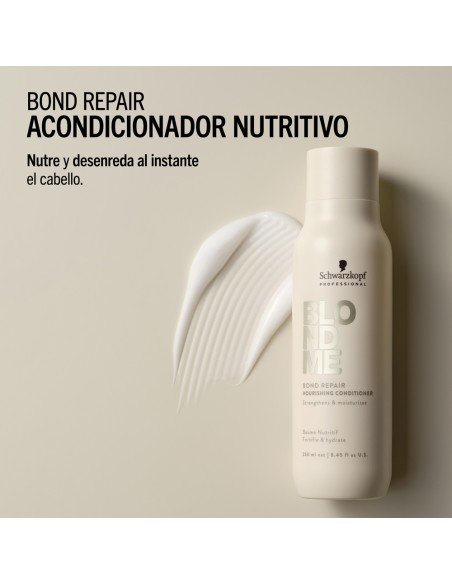 Schwarzkopf - Acondicionador Nutritivo BlondMe Bond Repair Nourishing 250 ml