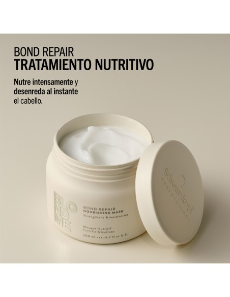 Schwarzkopf - Tratamiento Nutritivo BlondMe Bond Repair Nourishing Mask 200 ml