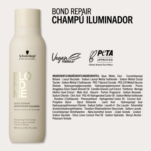Schwarzkopf - BlondMe Bond Repair Brightening Shampoo 300 ml