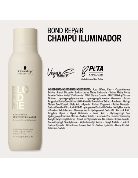 Schwarzkopf - BlondMe Bond Repair Brightening Shampoo 300 ml