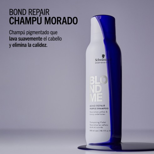 Schwarzkopf - BlondMe Bond Repair Purple Shampoo 300 ml