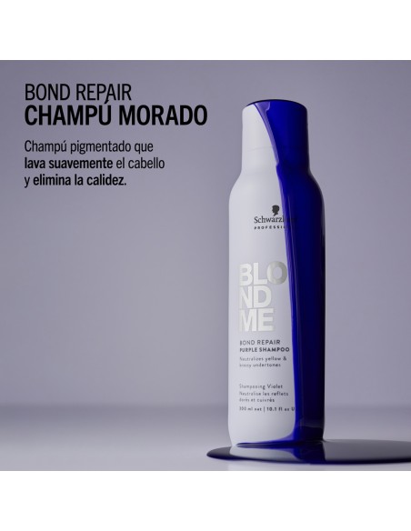 Schwarzkopf - BlondMe Bond Repair Purple Shampoo 300 ml