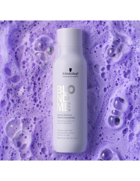Schwarzkopf - BlondMe Bond Repair Purple Shampoo 300 ml