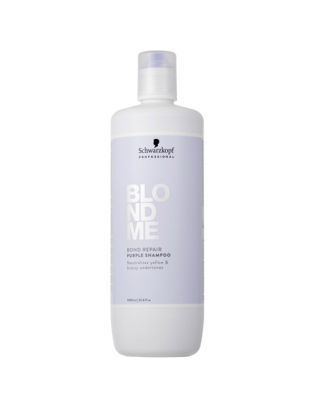 Schwarzkopf - Champú Morado BlondMe Bond Repair Purple 1000 ml
