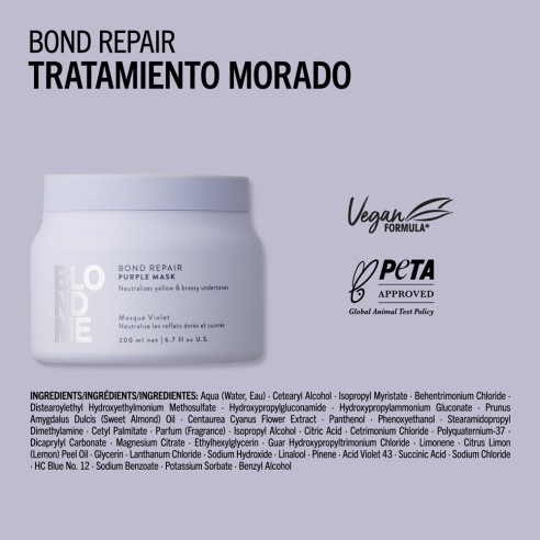 Schwarzkopf - BlondMe Bond Repair Purple Mask 200 ml