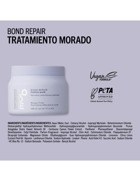 Schwarzkopf - BlondMe Bond Repair Purple Mask 200 ml