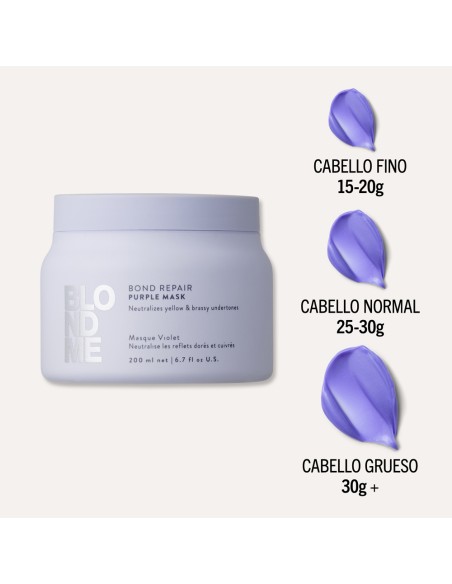 Schwarzkopf - BlondMe Bond Repair Purple Mask 200 ml