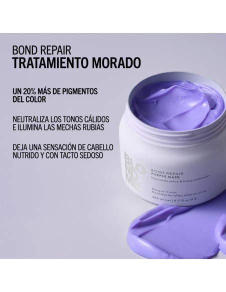 Schwarzkopf - BlondMe Bond Repair Purple Mask 200 ml