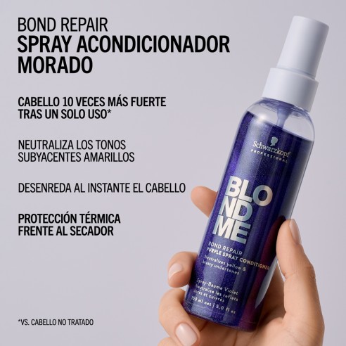 Schwarzkopf - BlondMe Bond Repair Purple Spray Conditioner 150 ml