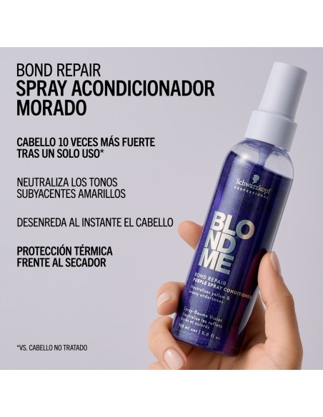 Schwarzkopf - BlondMe Bond Repair Purple Spray Conditioner 150 ml