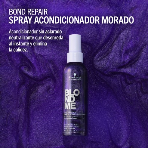 Schwarzkopf - BlondMe Bond Repair Purple Spray Conditioner 150 ml