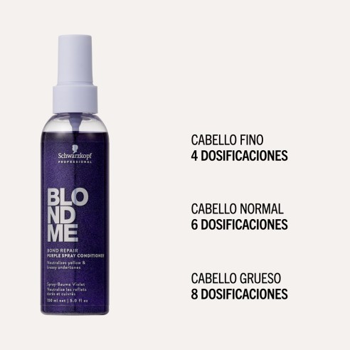 Schwarzkopf - BlondMe Bond Repair Purple Spray Conditioner 150 ml