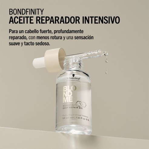 Schwarzkopf - Aceite Reparador Intensivo BlondMe Bondfinity Deep Repair Oil 50 ml