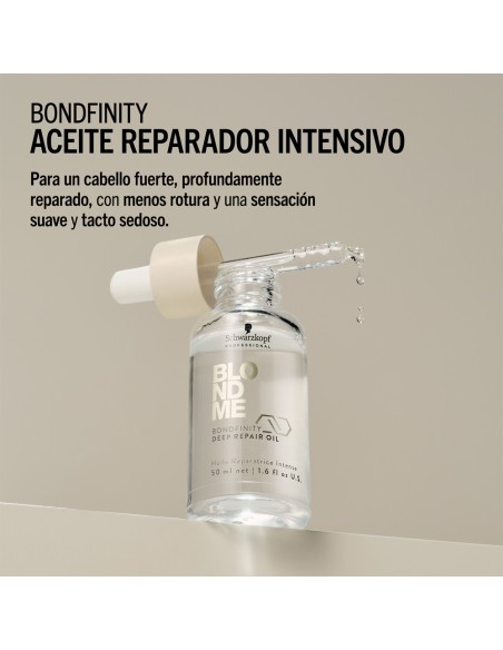 Schwarzkopf - Aceite Reparador Intensivo BlondMe Bondfinity Deep Repair Oil 50 ml