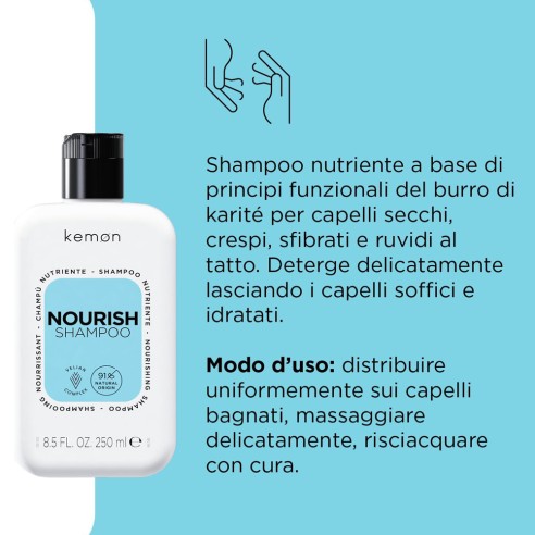 Kemon - Hair Care Nourish Shampoo Nutriente 250 ml