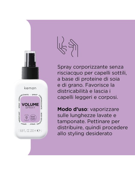 Kemon - Hair Care Volume Body-Building Spray 200 ml