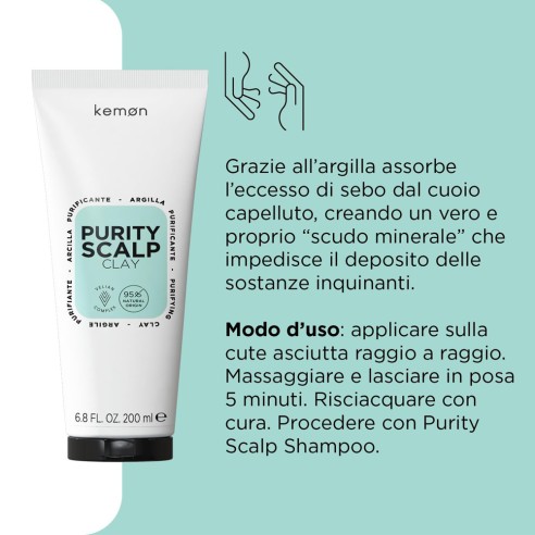 Kemon - Hair Care Purity Scalp Argile Purifiante 200 ml