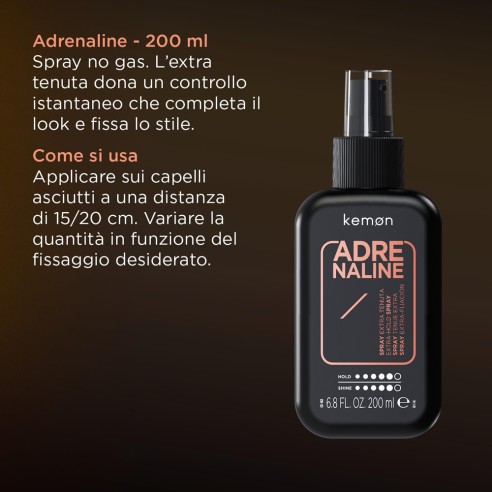 Kemon - Hair Style Adrenaline Spray Tenue Extra 200 ml