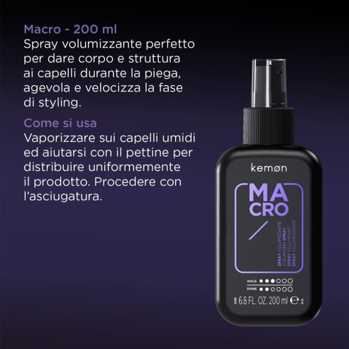 Kemon - Hair Style Macro Spray Volumizzante 200 ml