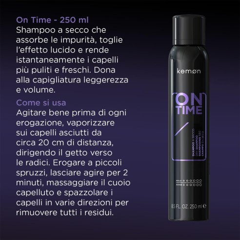Kemon - Hair Style On Time Shampoo a Secco 250 ml