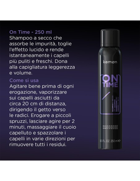Kemon - Hair Style On Time Shampoo a Secco 250 ml