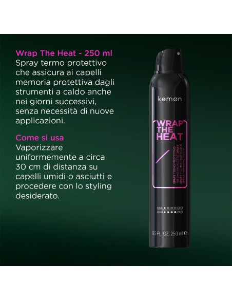 Kemon - Hair Style Wrap the Heat Spray Thermo Protecteur 250 ml