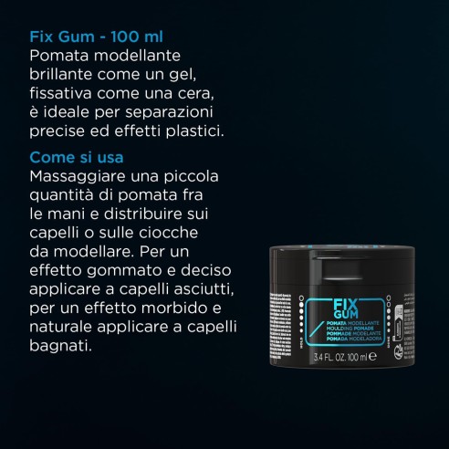 Kemon - Hair Style Fix Gum Pommade Modelante 100 ml