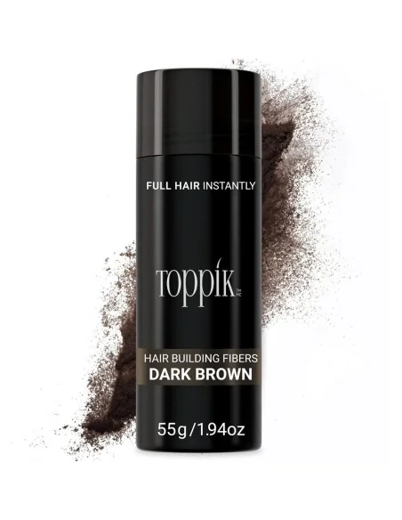 Toppik - Fibras Capilares Tono Castaño Oscuro (Dark Brown) 55 g
