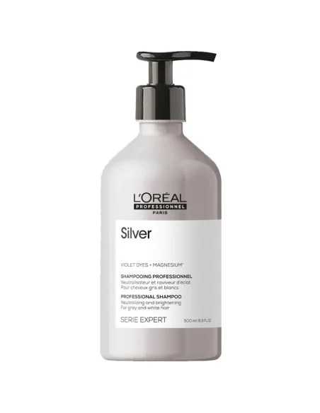L'Oréal Professionnel - Champú para Cabellos Grises y Blancos Silver 500 ml