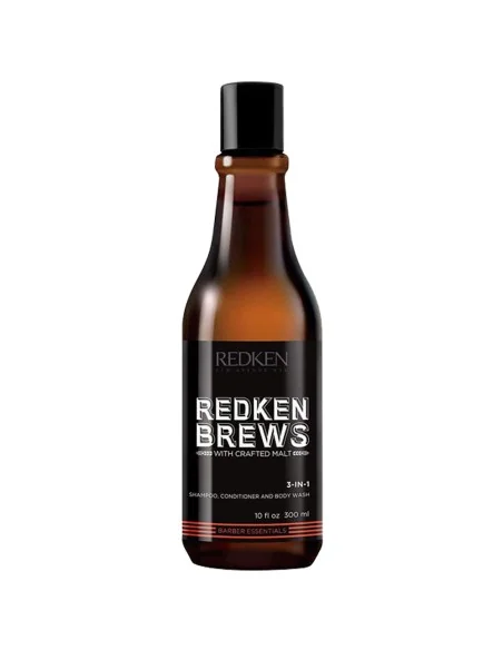 Redken - Brews 3-in-1 Shampoo, Conditioner & Body Wash 300 ml