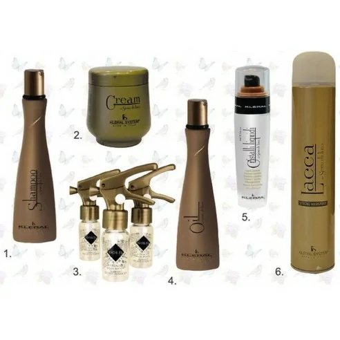 Kleral System - Semi di Lino - Caja de 9 Unds. Gold Filler Hair Botox 10 ml