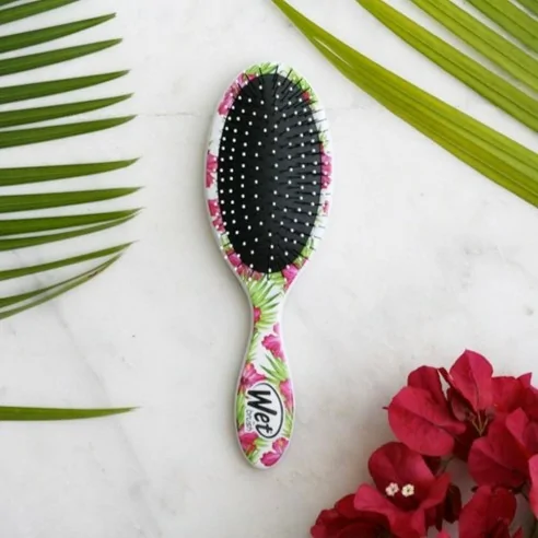 Wet Brush - Cepillo Ovalado Floral Pink